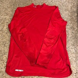 Red under Armour shirt